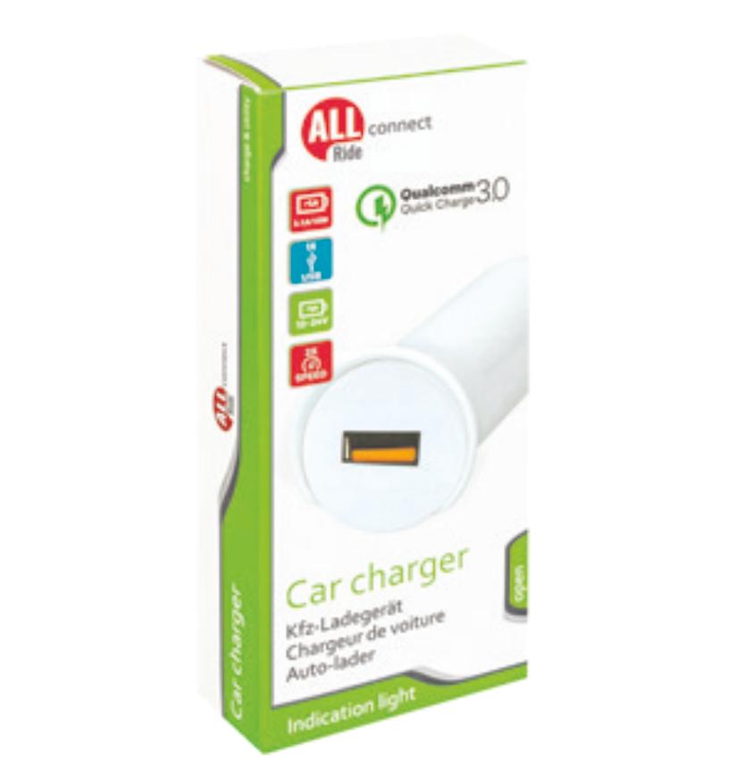 Allride Connect nabíječka hříbek 1 x usb 3