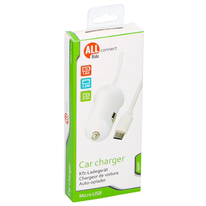 Allride Connect nabíječka micro usb 1 a s kabelem 120 cm