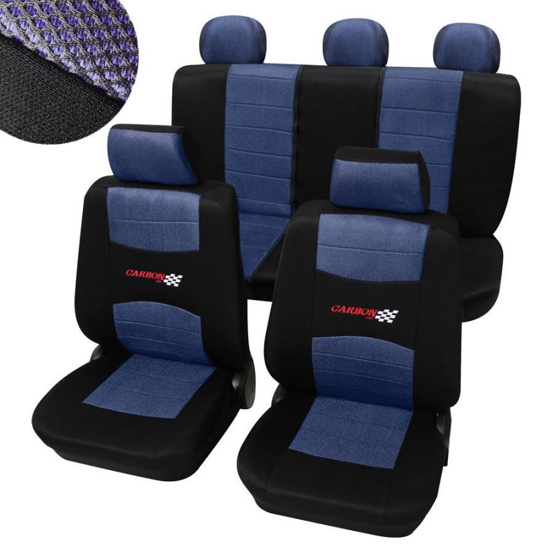 Autopotahy Carbon (modré)