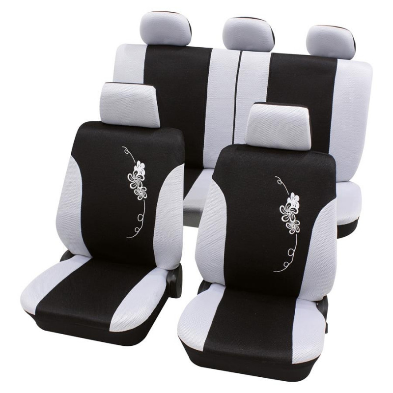 Autopotahy Flower (bílé)