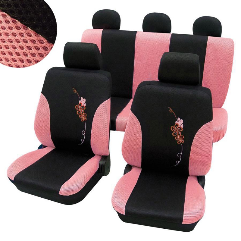 Autopotahy Flower (růžové)