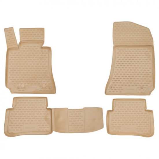 Gumové autokoberce Novline Mercedes E-Class W212 2009-2016 (béžové)