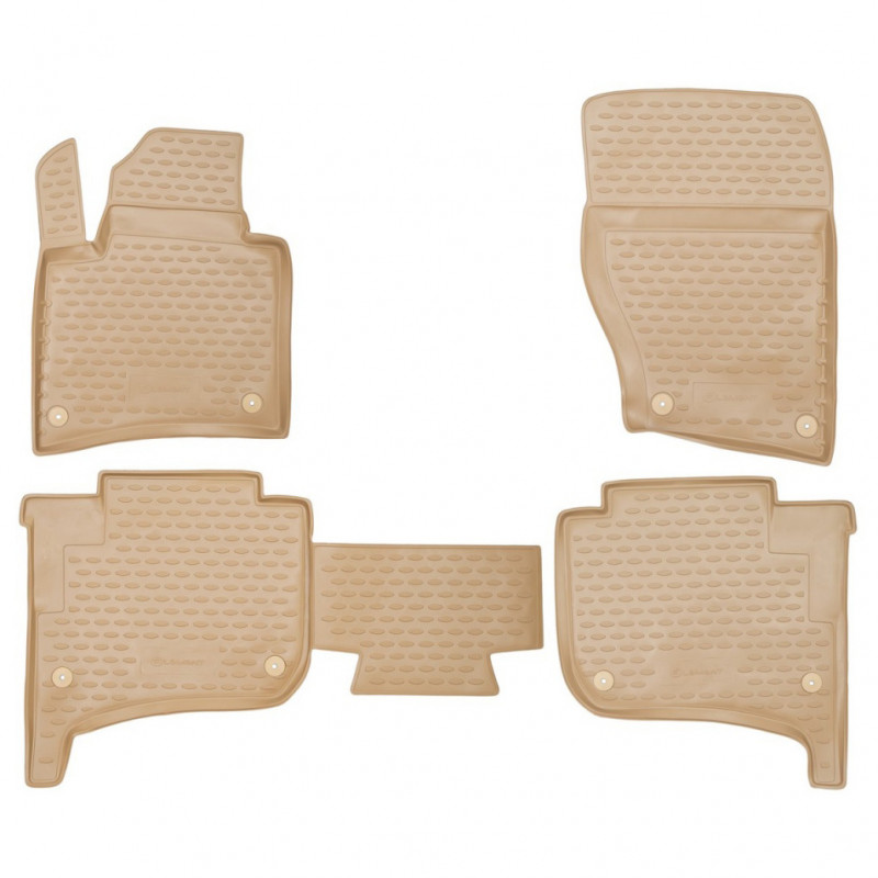 Gumové autokoberce Novline VW Touareg 2010-2018 (béžové)
