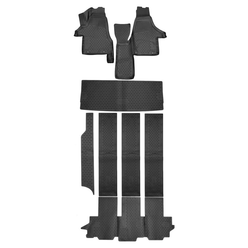 Gumové autokoberce Novline VW Transporter T6 2015- (Multivan