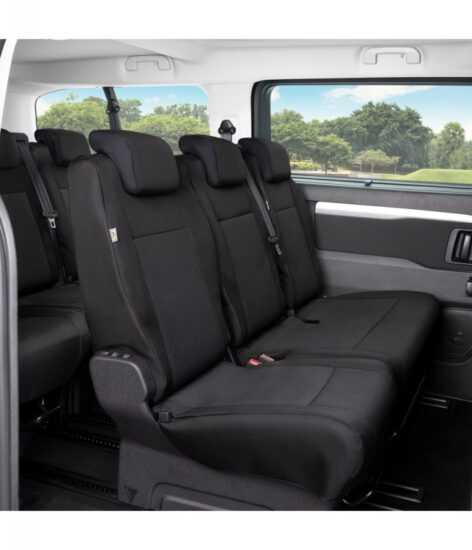 Přesné autopotahy Citroen Jumpy / SpaceTourer 2016- (3 opěradla + 2 sedadla)