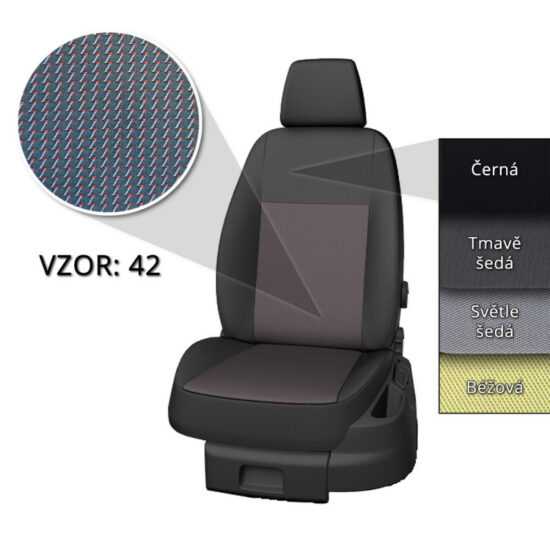 Přesné autopotahy Fiat Doblo 2015 - ( vzor 82