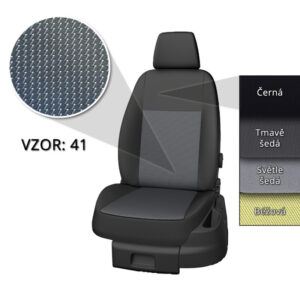 Přesné autopotahy Opel Vivaro 2019- (9 míst)