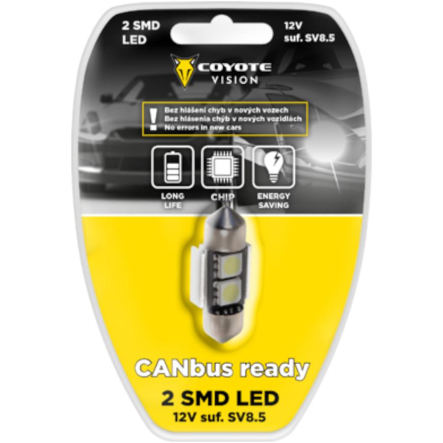 Žárovka 12v Led 2 Smd Suf. Sv8.5 Can-Bus Ready Bílá