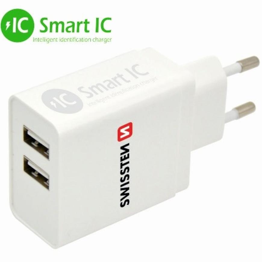 Nabíječka Síťová Swissten Smart IC 2x USB 3.1 A Power