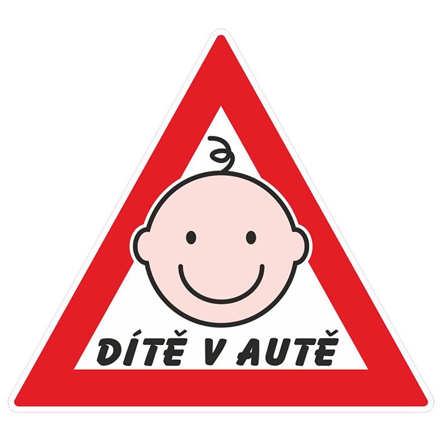 Samolepka „DÍTĚ V AUTĚ”